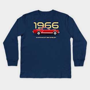 Shelby GT 350 1966 Muscle Cars Kids Long Sleeve T-Shirt